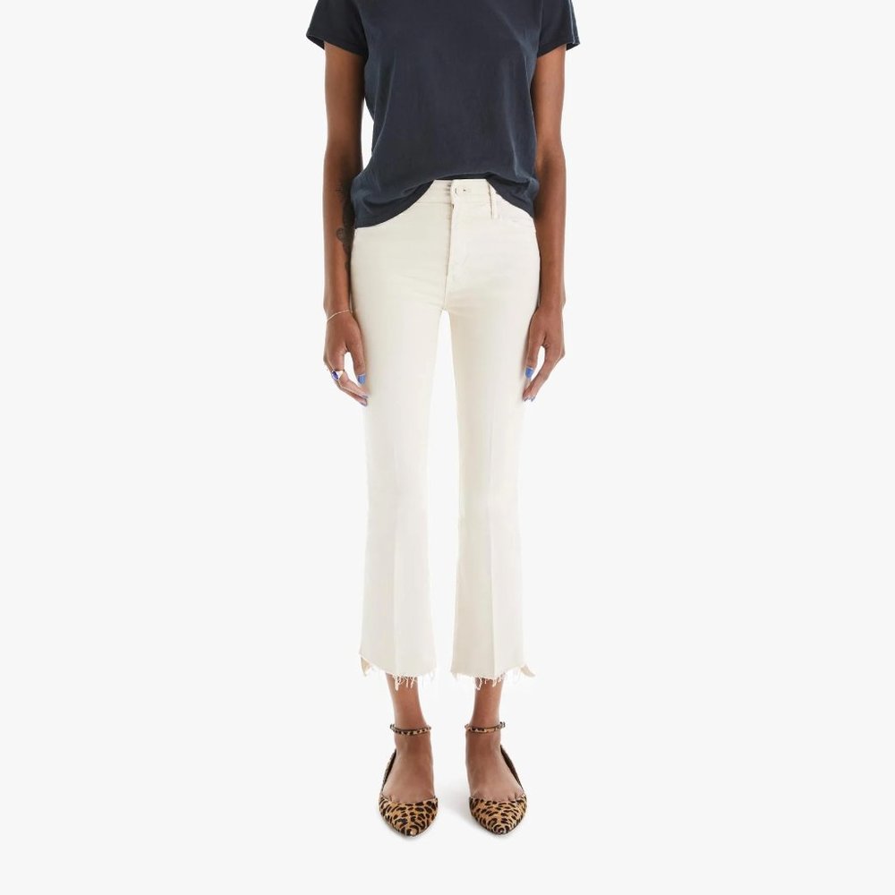Mother Insider Crop Step Fray